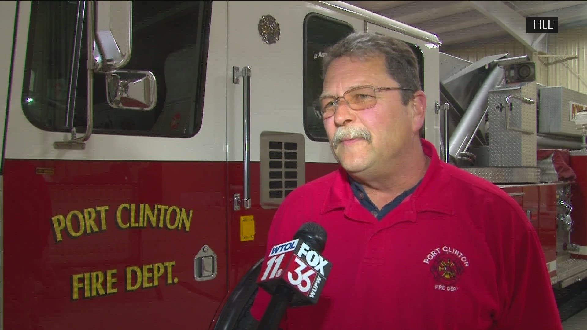 Kent Johnson, Port Clinton's former fire chief, is accused in both criminal charges and in a federal lawsuit of sexually harassing an employee.