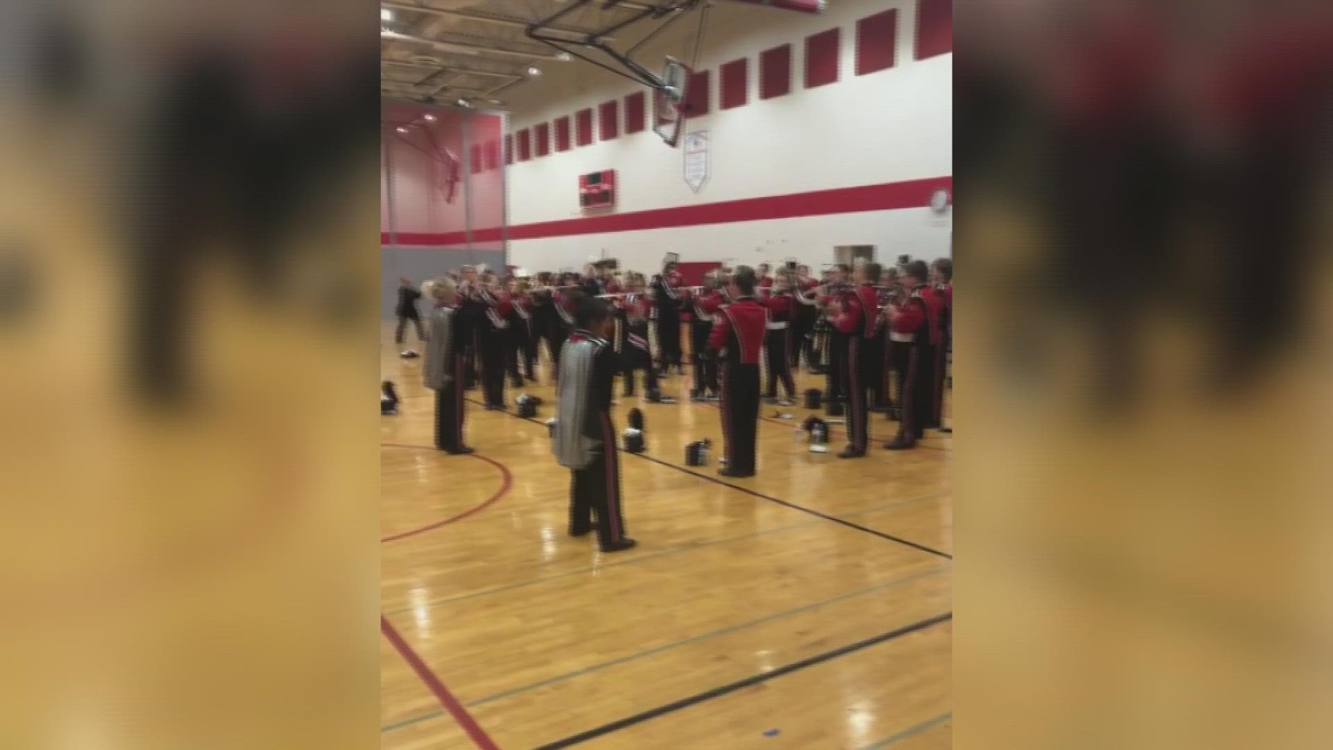 Weather got in the way of Bedford Marching Band's halftime show, but that didn't stop the show! With help from band director Cory Meggitt, here's Band of the Week!