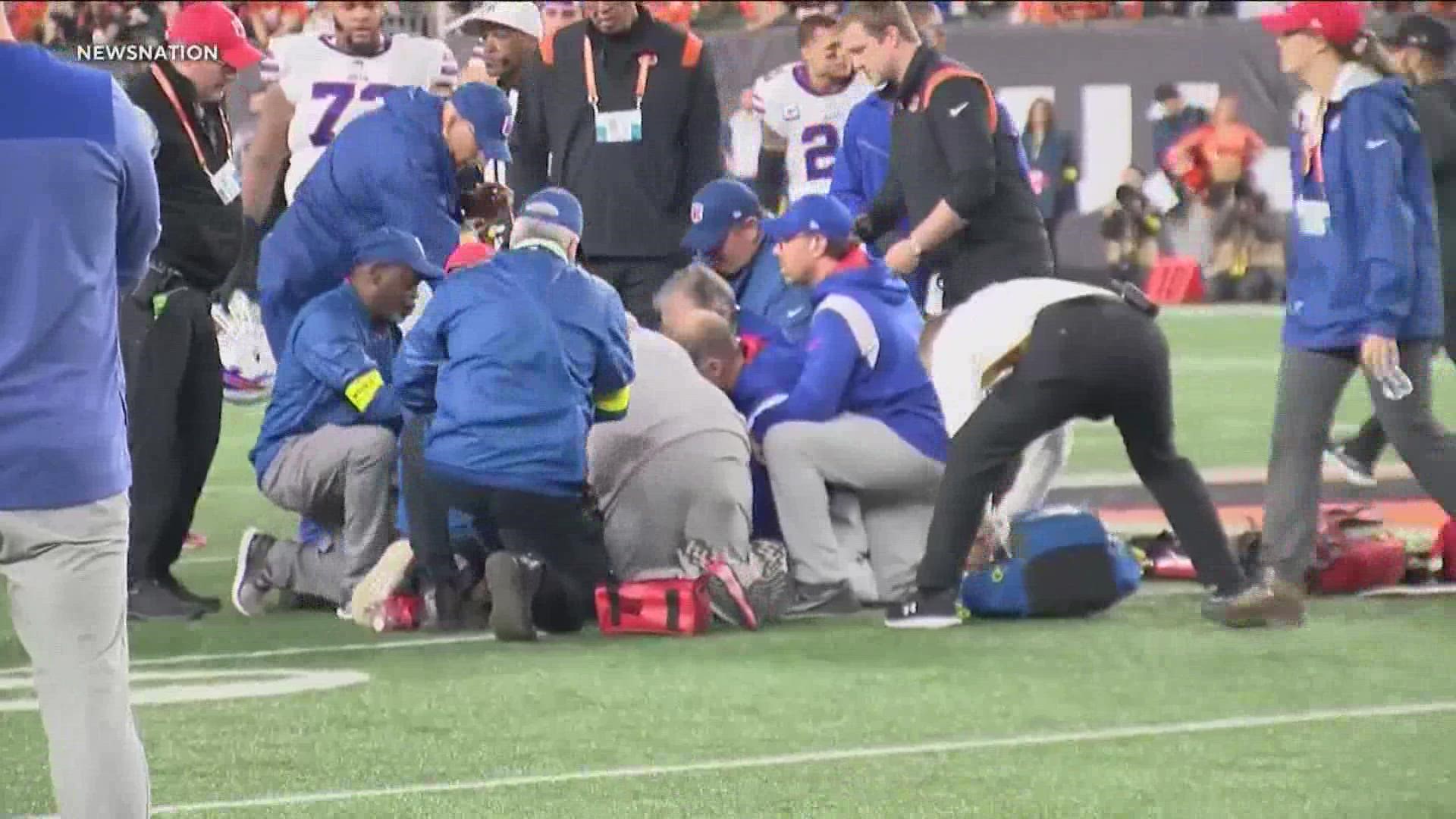 Buffalo Bills safety Damar Hamlin in critical condition after collapsing on  field; game in Cincinnati vs. Bengals postponed - MarketWatch