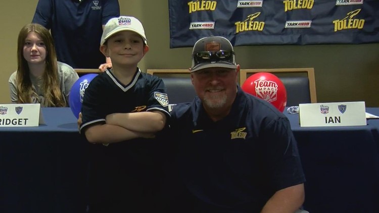'He’s our good luck charm' | 6-year-old Ian Anderson signs letter of intent for Toledo baseball
