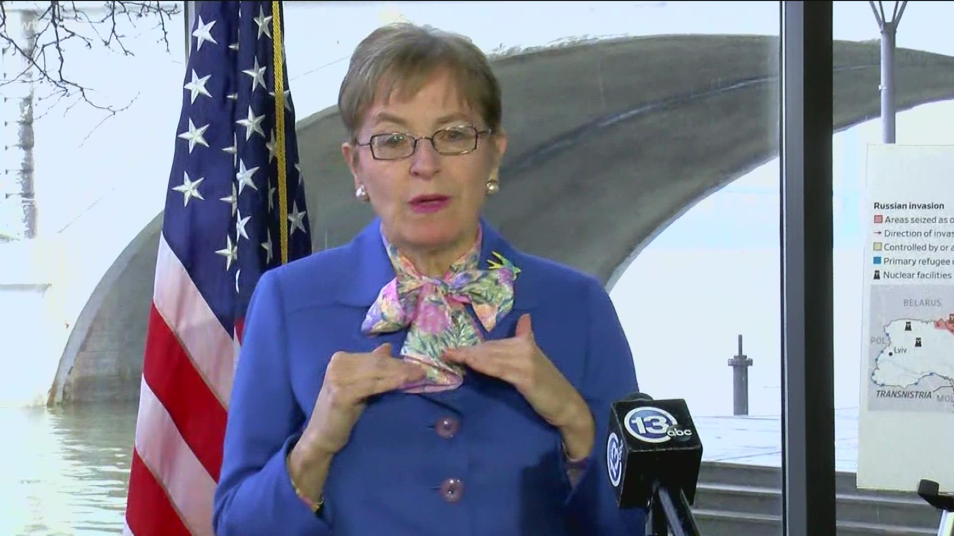 Kaptur: 'We're trying to figure out a way here to help them hold their country together while this horrible war ensues.'