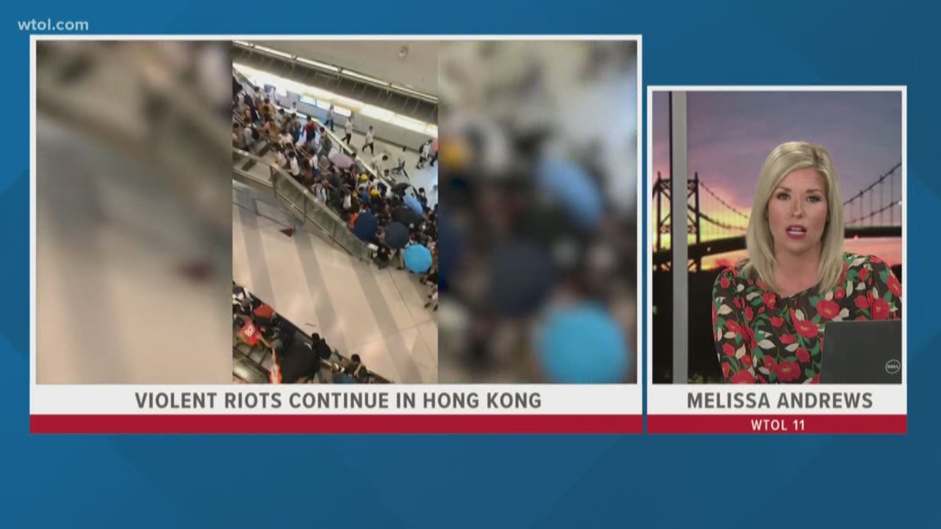 Authorities believe the attacks may stem from the on-going protests in the city.