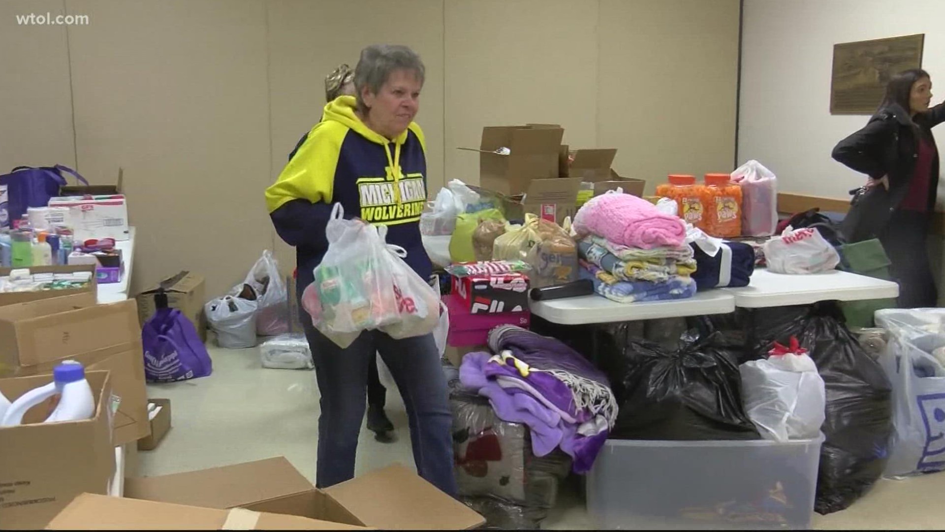 The post is collecting food, cleaning and hygiene products, bottled water and more until Sunday at its location at 400 Jones Ave.