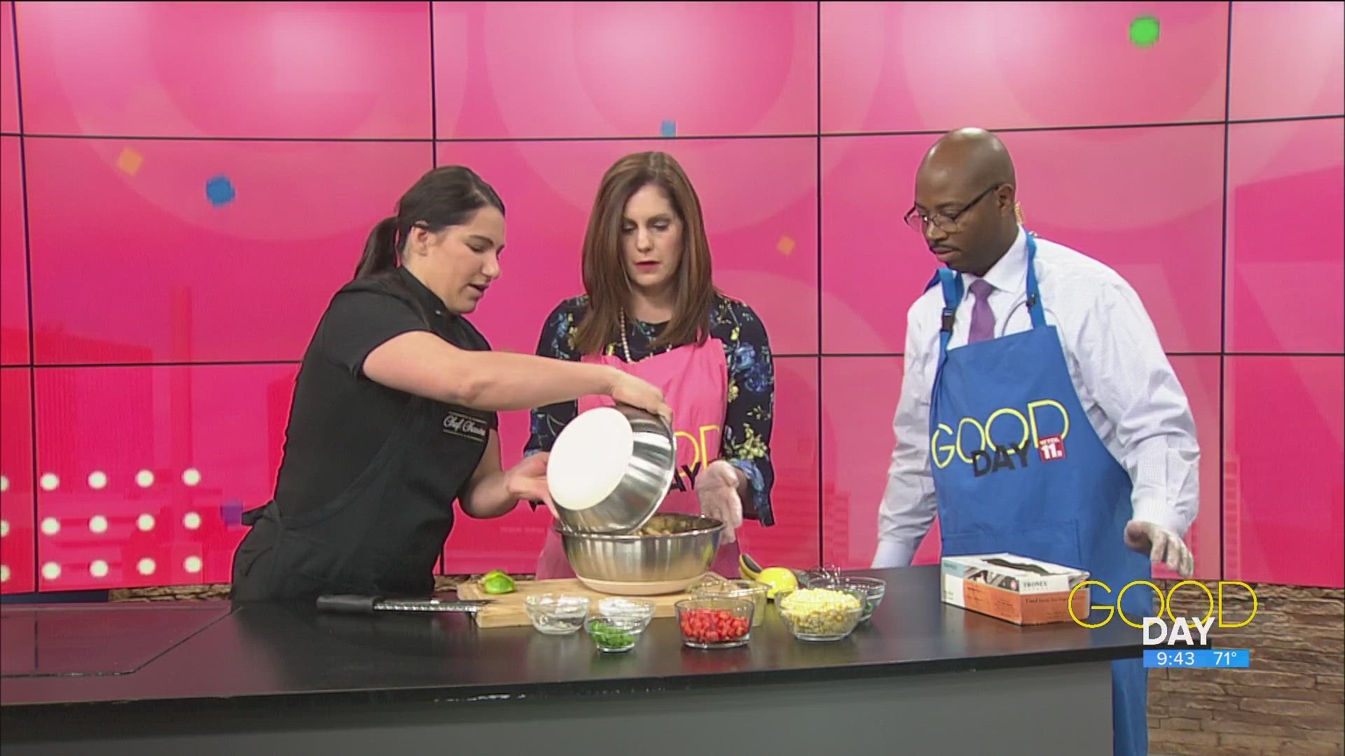 Chef Charine Croak whips up a summer pasta salad with some easy-to-find ingredients.