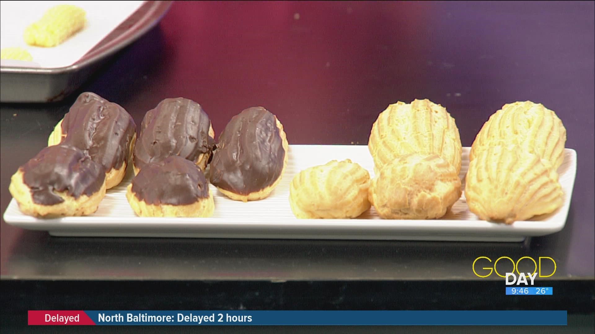 Brianna Stewart from Jera's Heavenly Sweet shows off a fun and delicious recipe for éclairs.