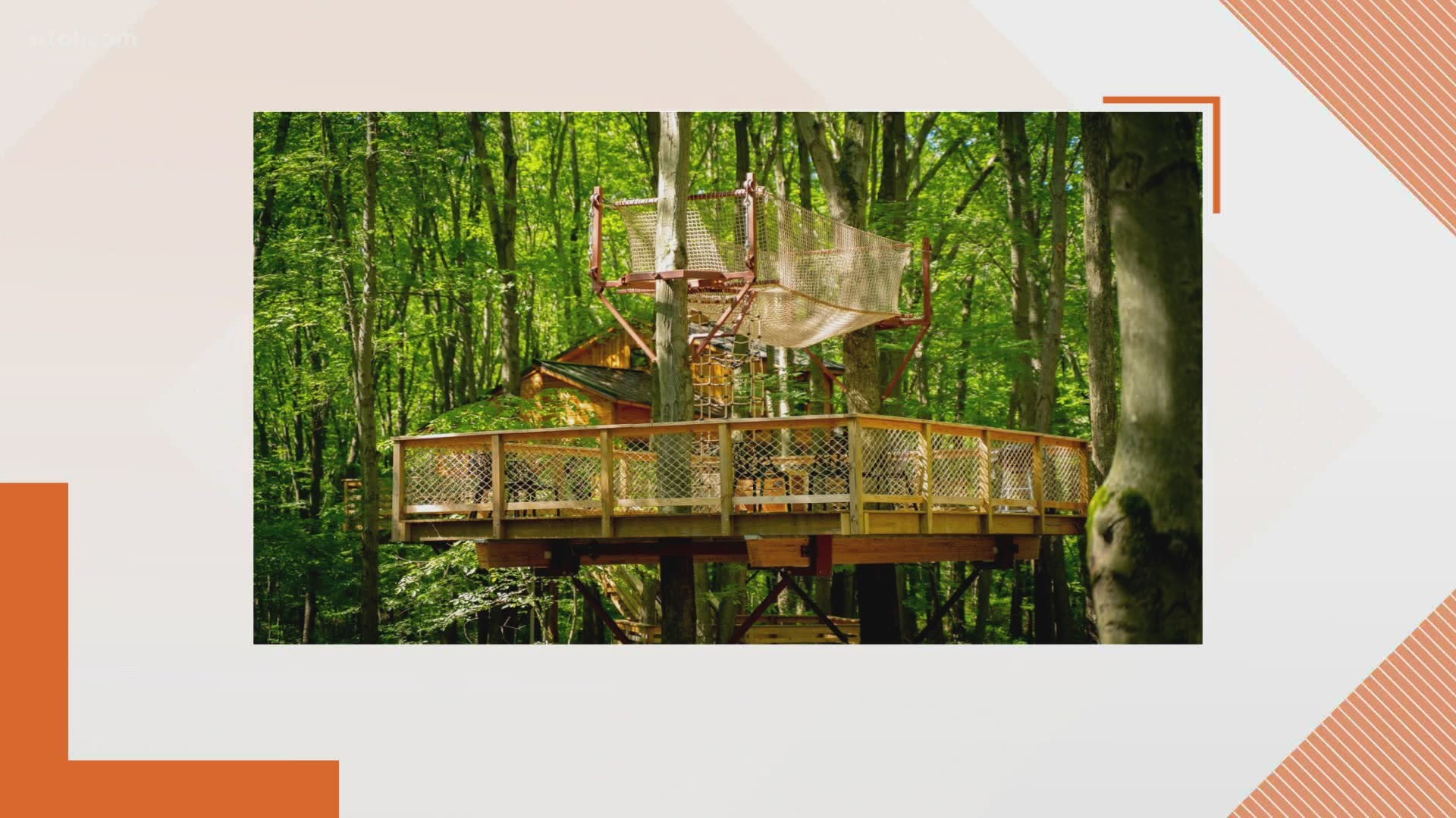 Hanging out in a treehouse is for both kids and adults for a great 