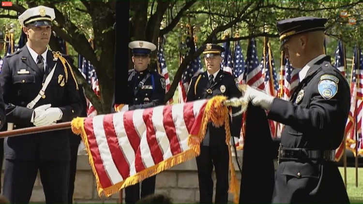Ofc. Anthony Dia honored  at Ohio Peace Officers' Memorial Ceremony