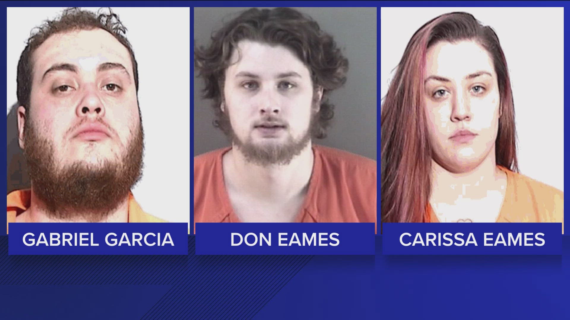 Gabriel Garcia, Don Eames and Carissa Eames' convictions come one week after two others convicted in the case were sentenced to life in prison for aggravated murder.