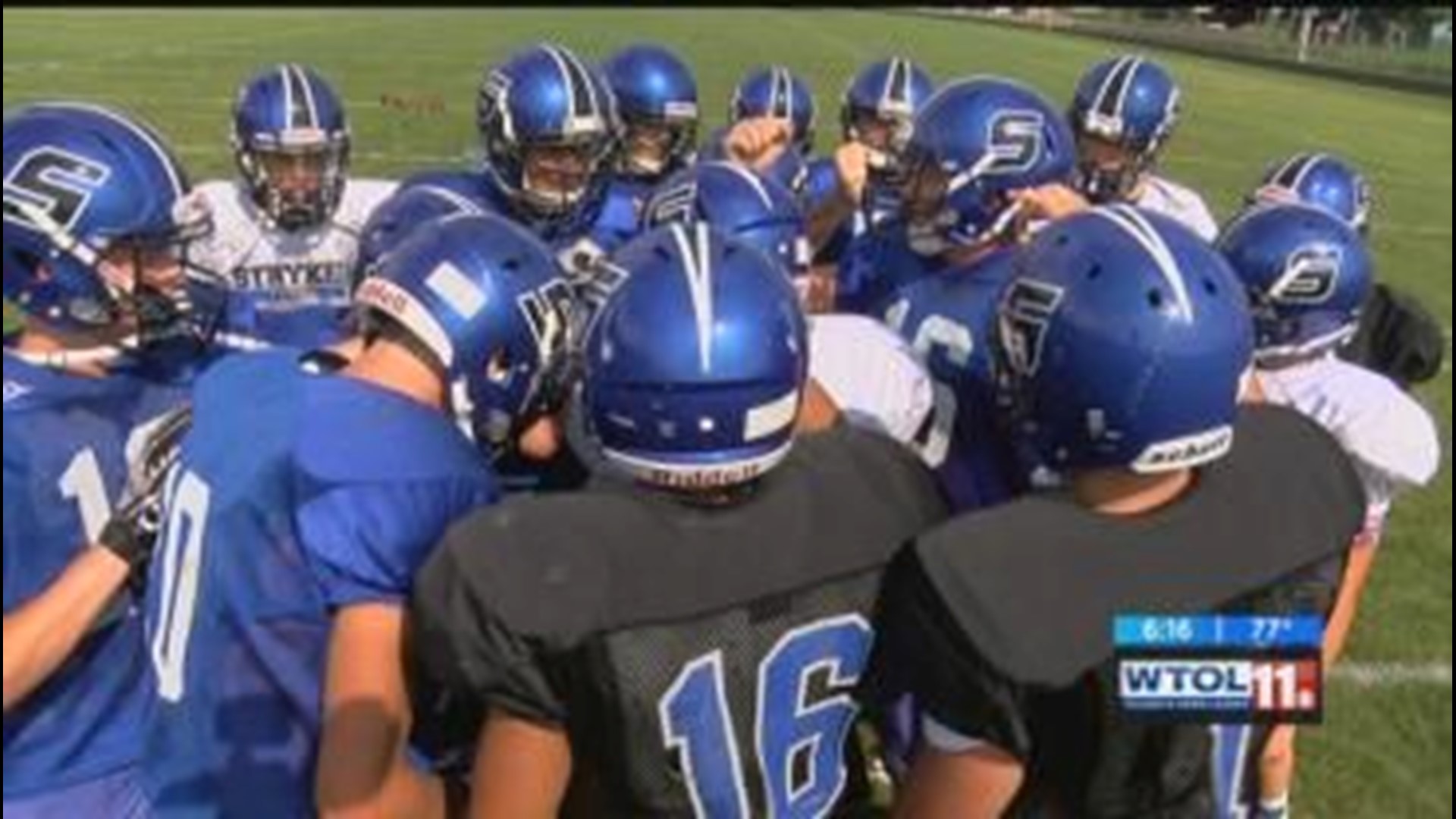 Stryker gets ready for first varsity football game in 87 years