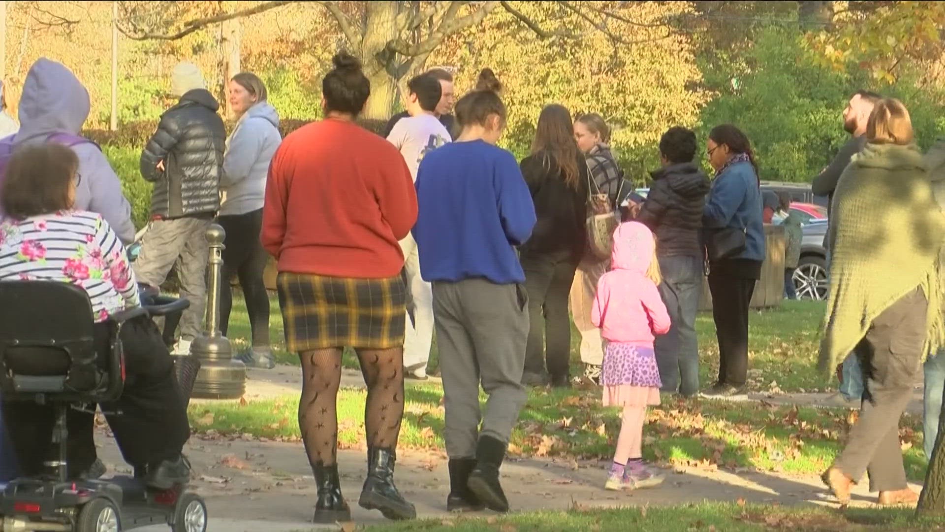 Issue 1 was the number 1 issue that motivated people to come to the early vote center on Sylvania Ave. on Sunday.