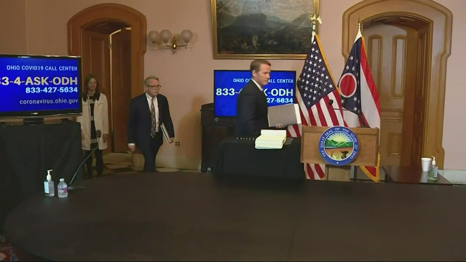 Governor DeWine expects a rough draft on his desk by 8 a.m. Saturday morning.
