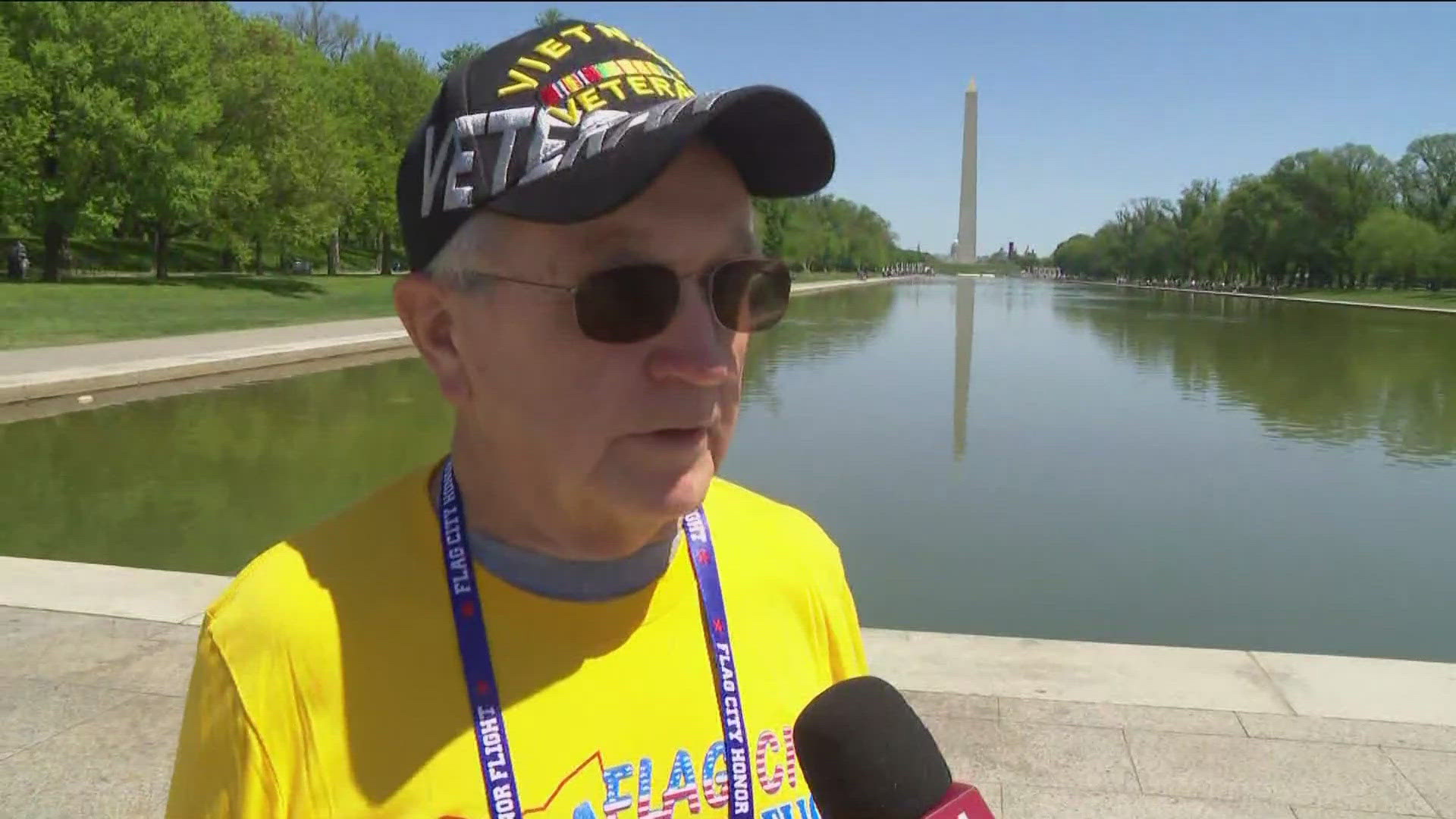 Dale Minnick from Bellevue is one of the veterans on Tuesday's Flag City Honor Flight.