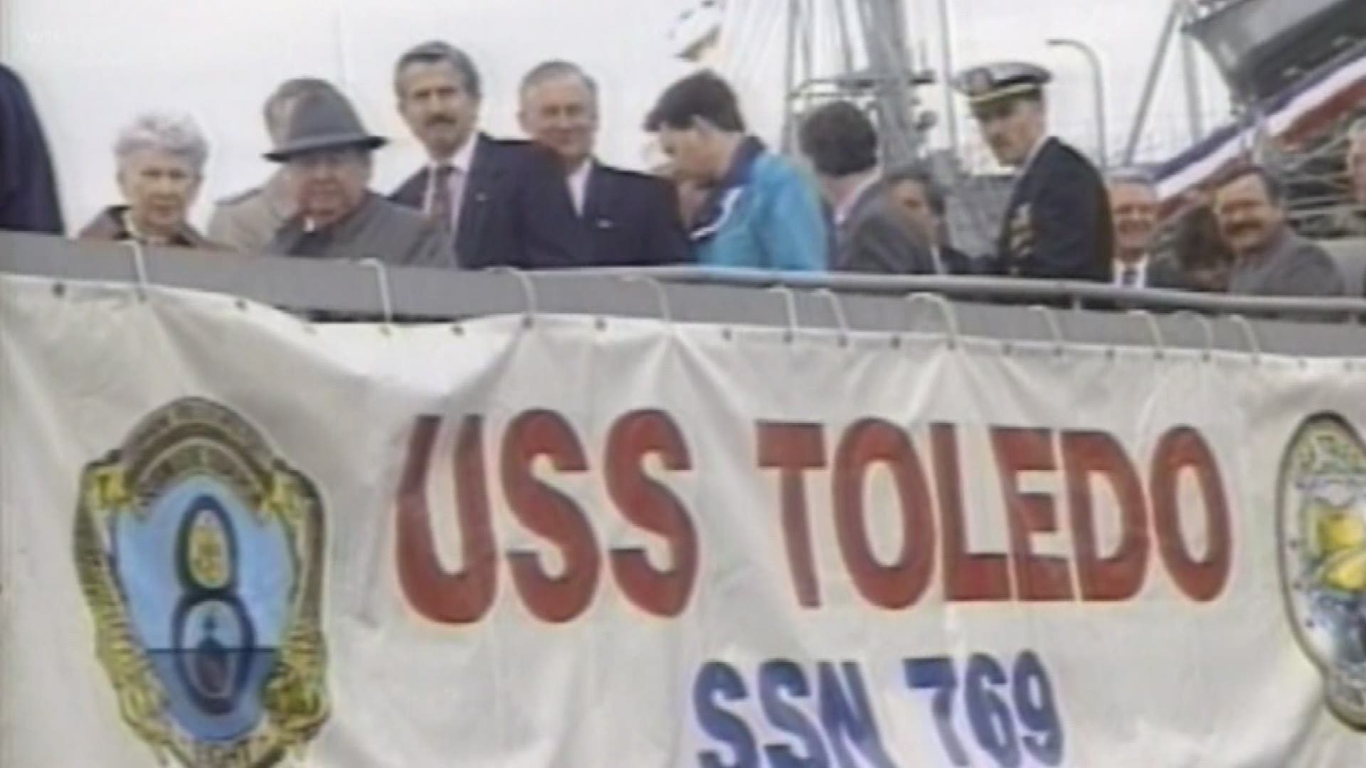 The USS Toledo sub was commissioned 25 years ago this month.