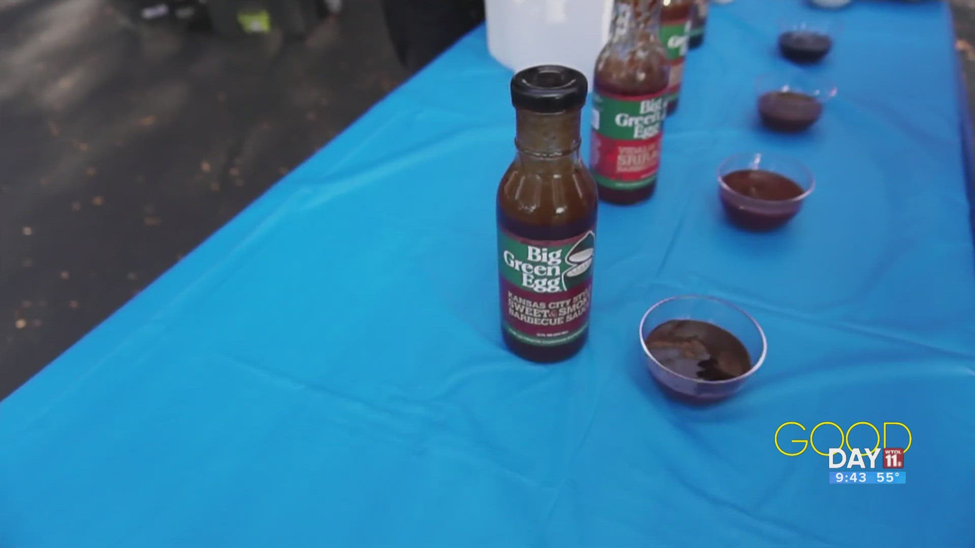 Matt Simpson of Durocher's brings in some sauces to try for Worldwide Wing Celebration Day.