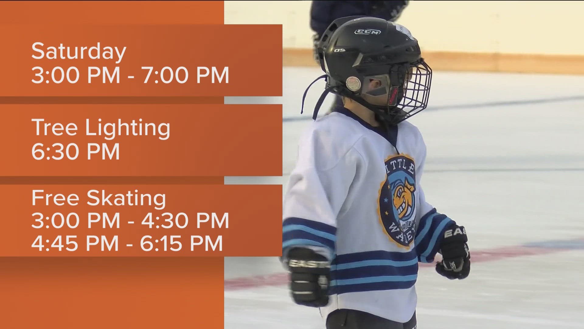 The region's only permanent open-air ice rink will officially open for the season with free skating during the annual holiday tree lighting at Ottawa Park on Sunday.