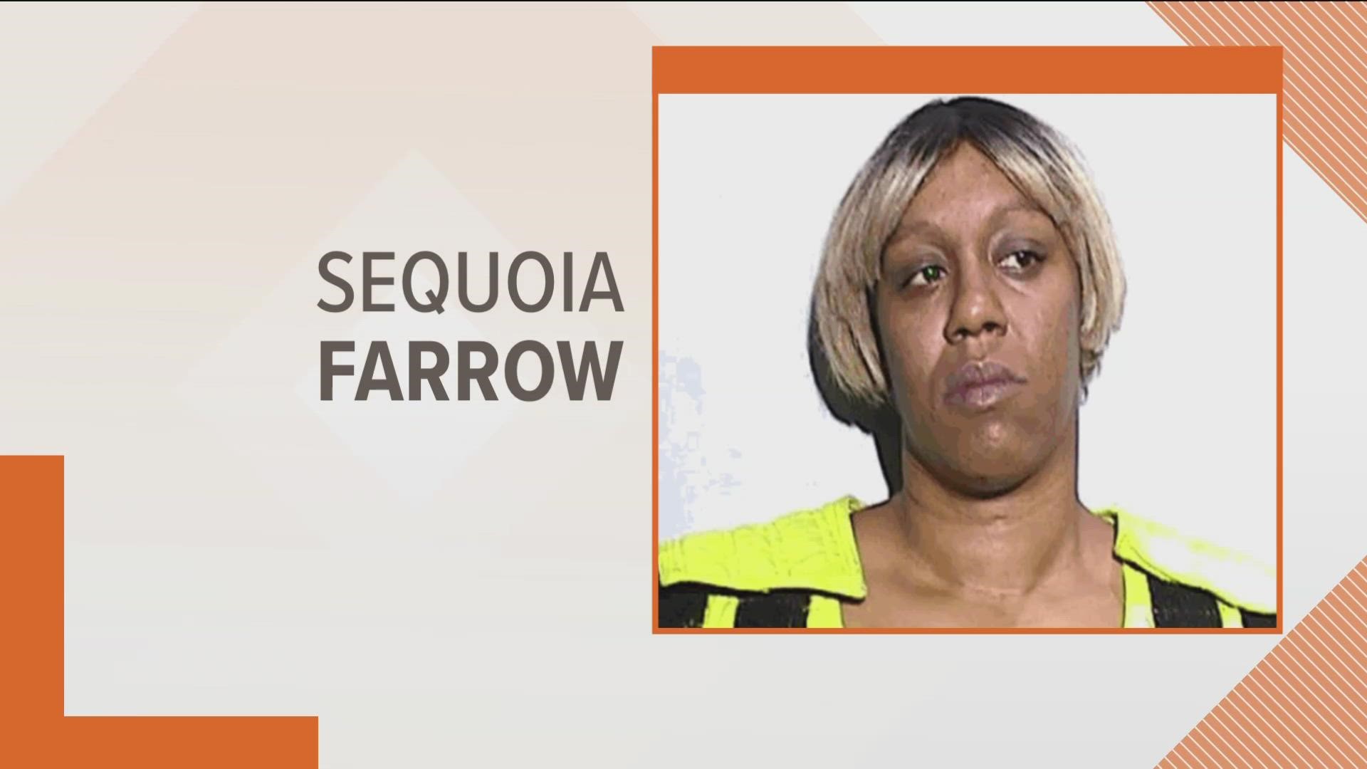 Police arrested Sequoia Farrow after she allegedly stabbed a person to death on Saturday. She is charged with murder.