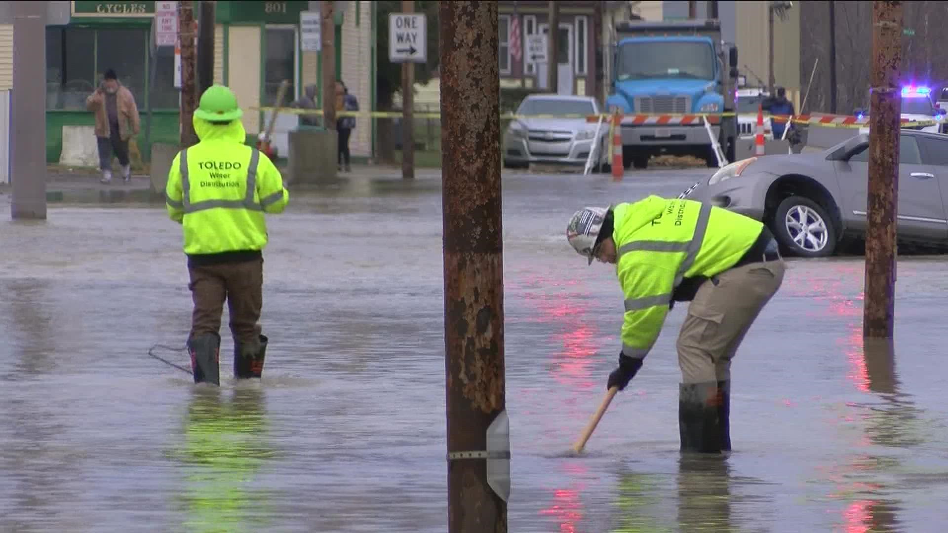 The message from city of Toledo officials after Monday's water main break at Galena and Chase streets, and legal advice on what to do next.