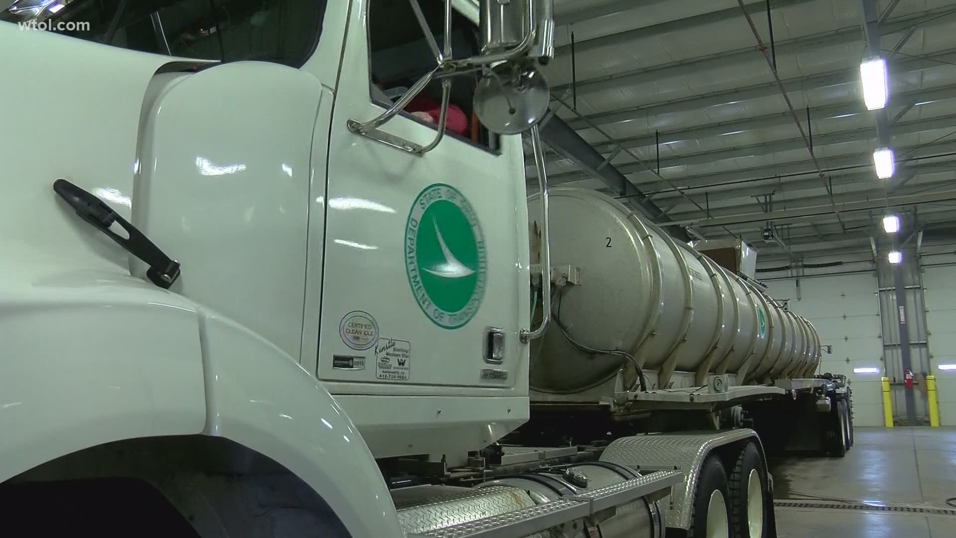 ODOT crews will be on the roads around noon on Monday when rain begins to turn to snow.