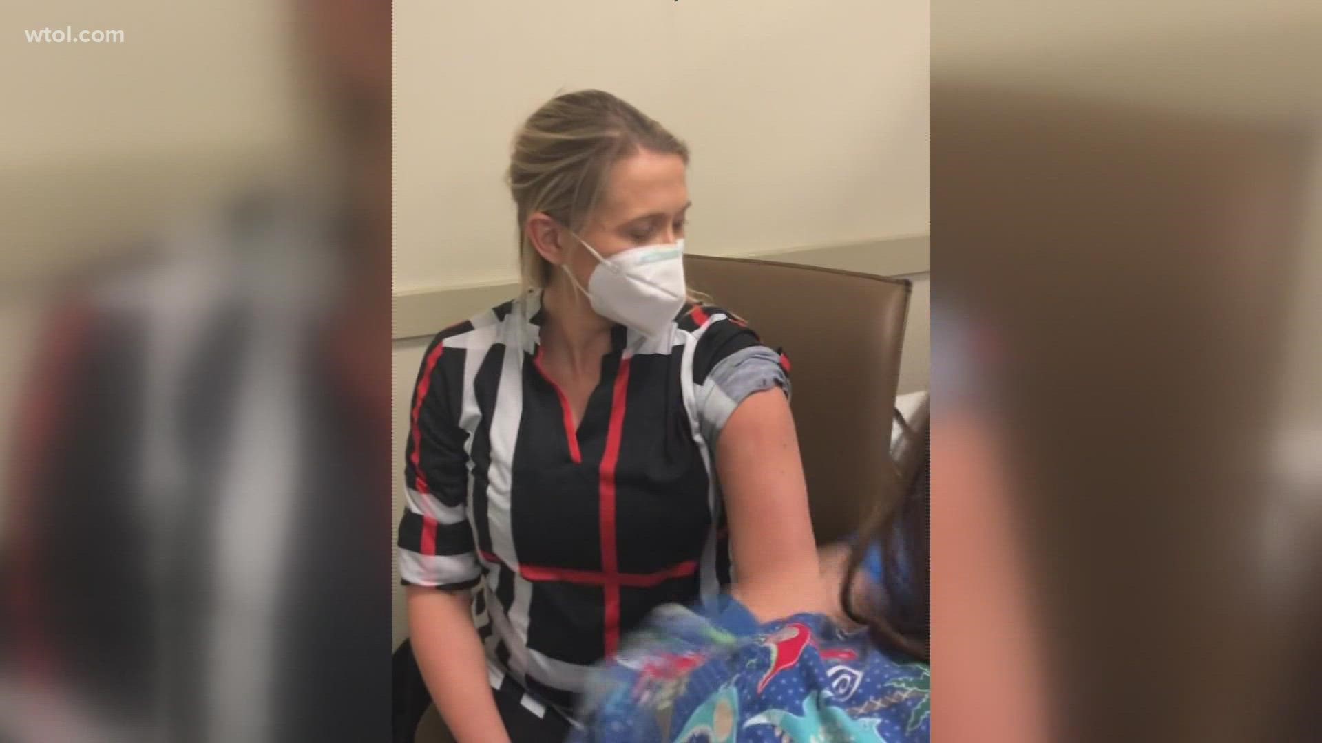 Dr. Kathryn Davis got vaccinated while pregnant. Now her son has positive IgG antibodies to COVID, meaning he has a strong level of protection against the virus.