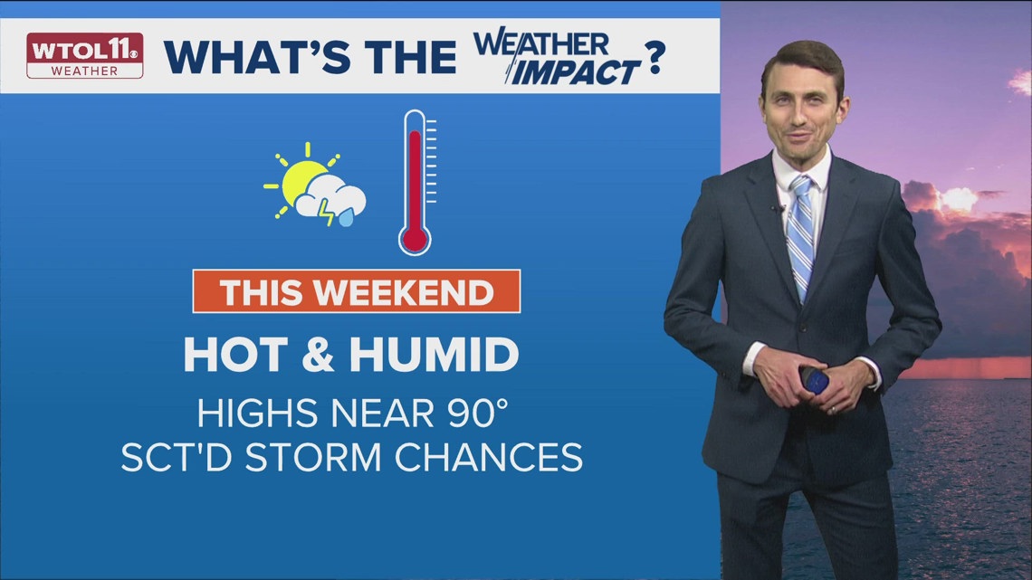 Sunny, warm Saturday; isolated storms possible overnight into Sunday ...