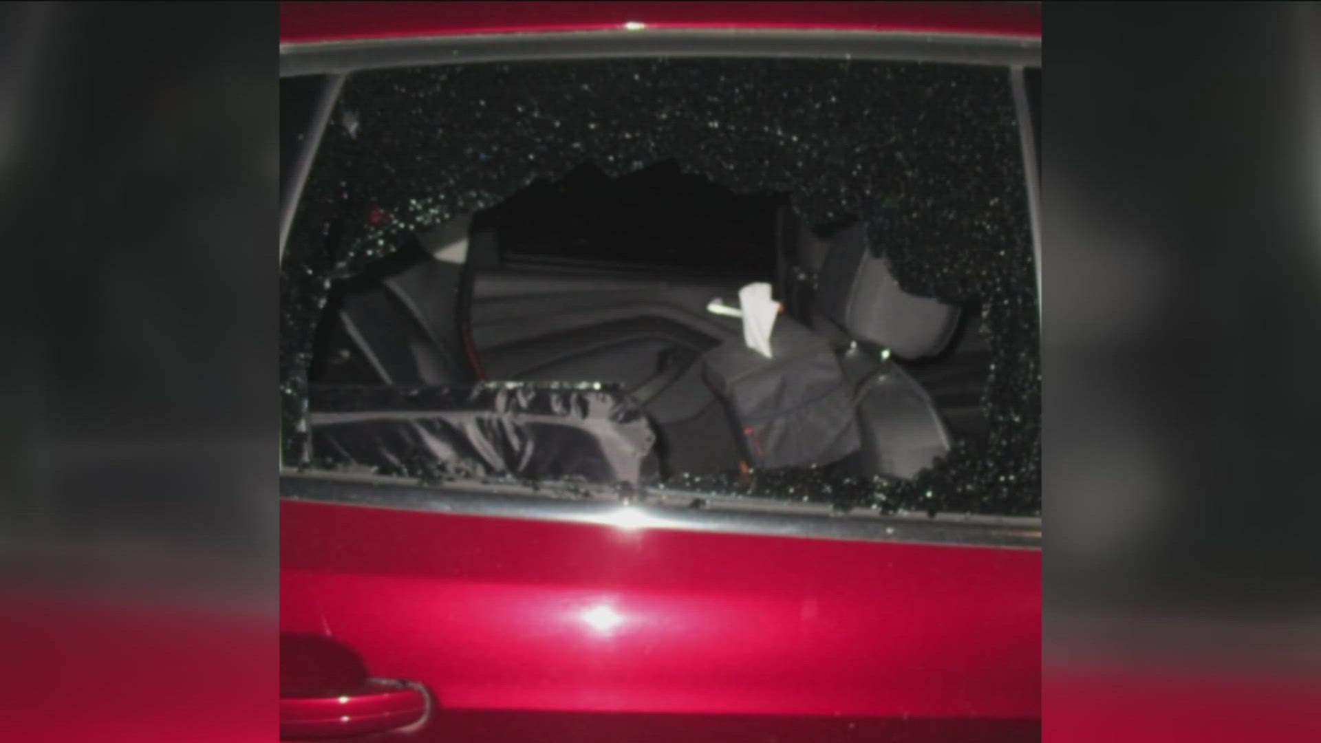 Bowling Green police said the car windows were shot out with either a BB gun or slingshot on or about May 24.