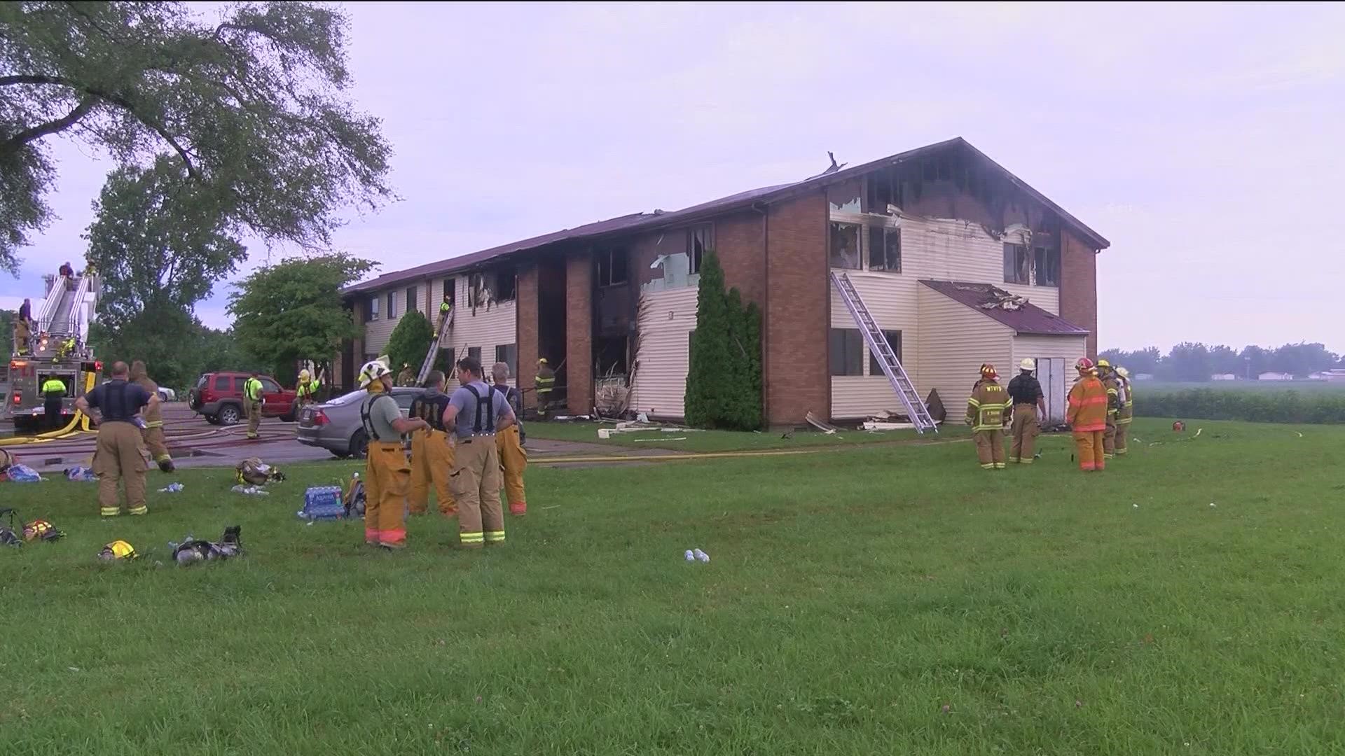 Crews were called to the Broad Oak apartments around 7:45 a.m. Thursday morning.