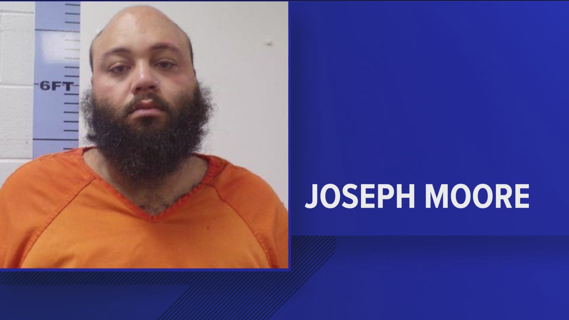 Joseph Moore, 27, pleaded guilty to 12 charges in May. On Tuesday, he was sentenced to prison for an "indefinite term" of 40-45 years in prison.