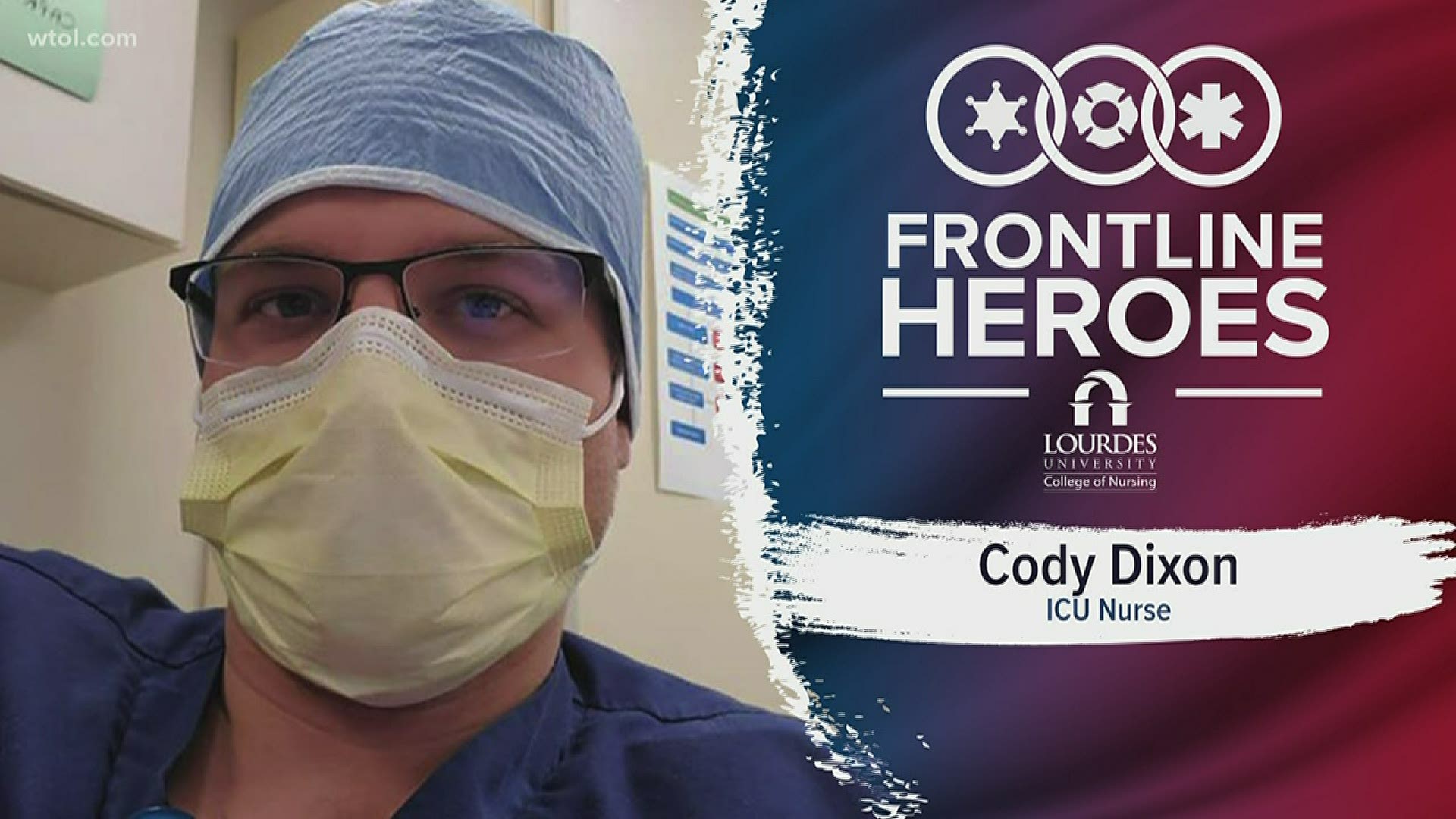 Cody is an ICU nurse at St. Charles Hospital. Thanks for all you do, Cody!