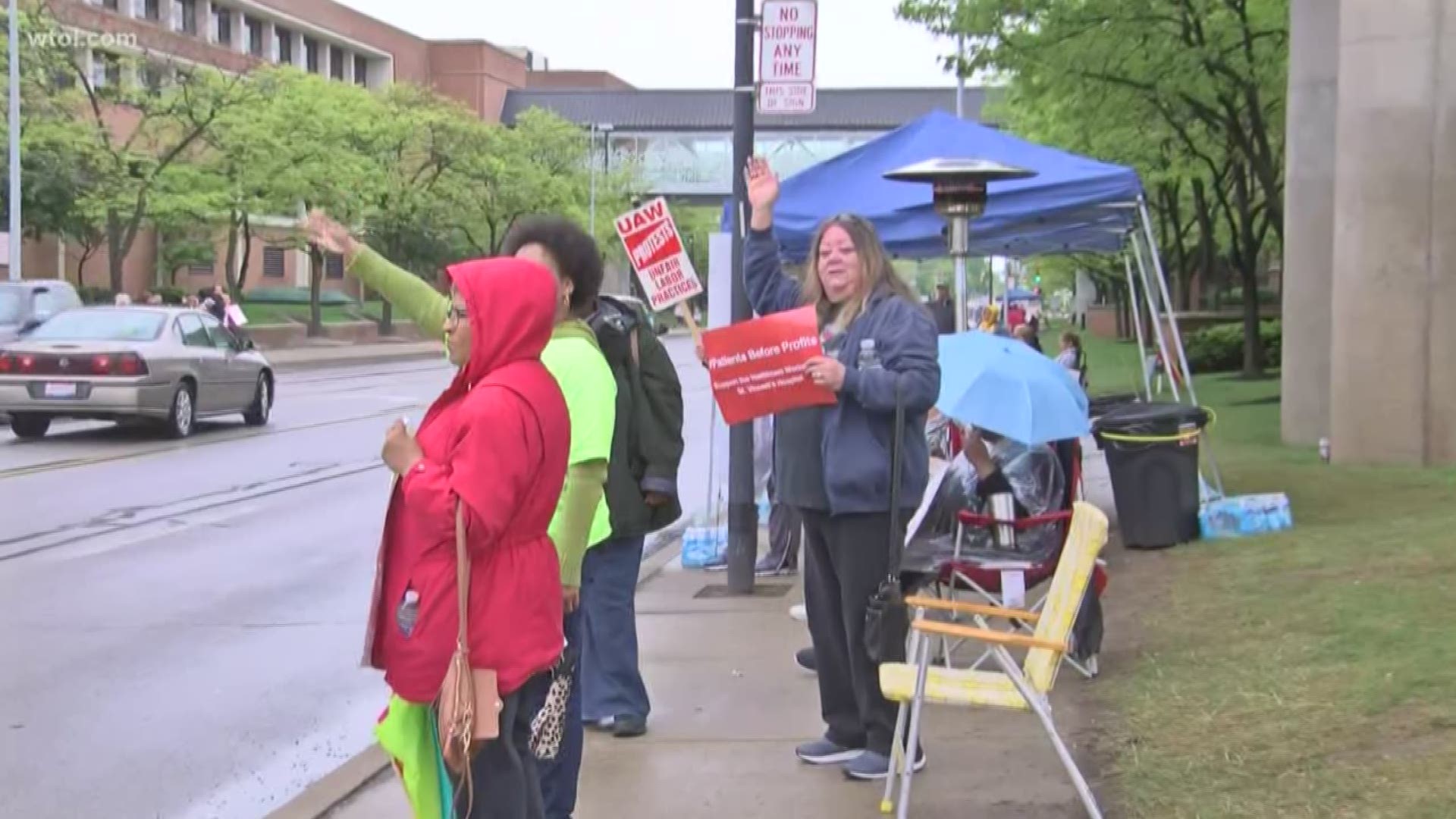 Striking health care workers want better health care package, changes in on-call policy; strike has been underway since May 6