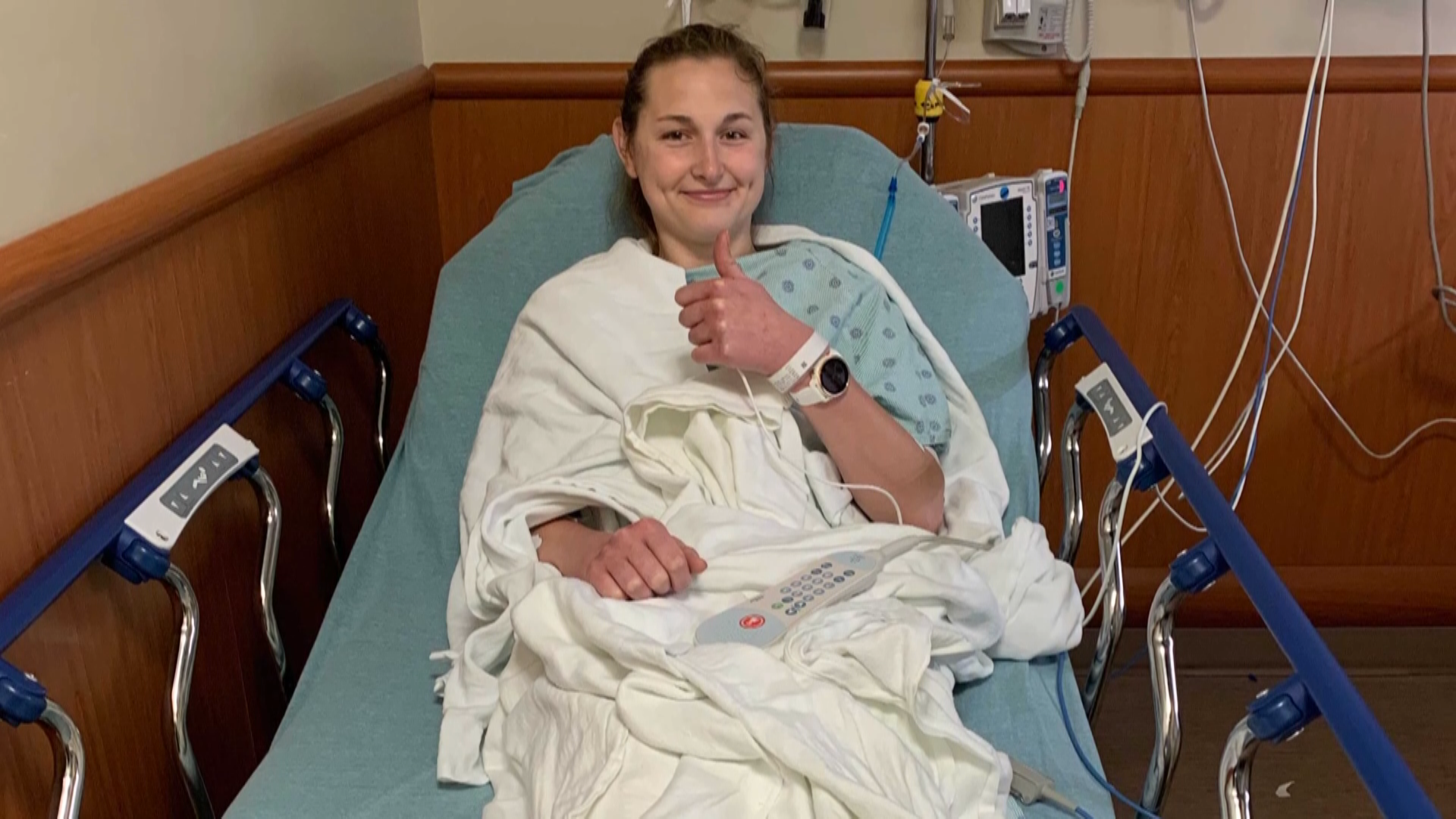 Allex Brown collapsed during the Glass City Marathon and doctors diagnosed her with myocarditis.