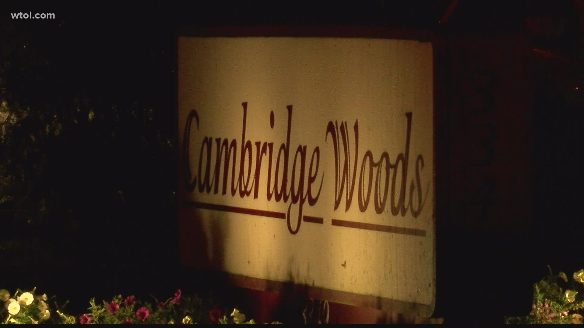 The fire started at the Cambridge Woods Apartment on Airport Highway