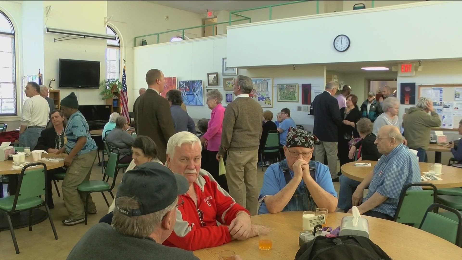 Zeinab Cheaib explains a program being offered at the Wood County Senior Center.