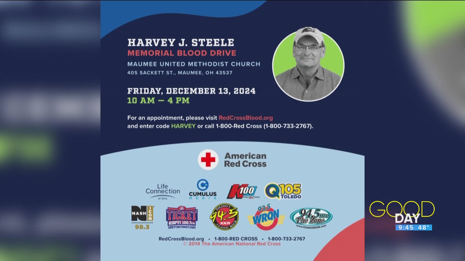 Kara Steele talks the Harvey J Steele Memorial Blood Drive. 