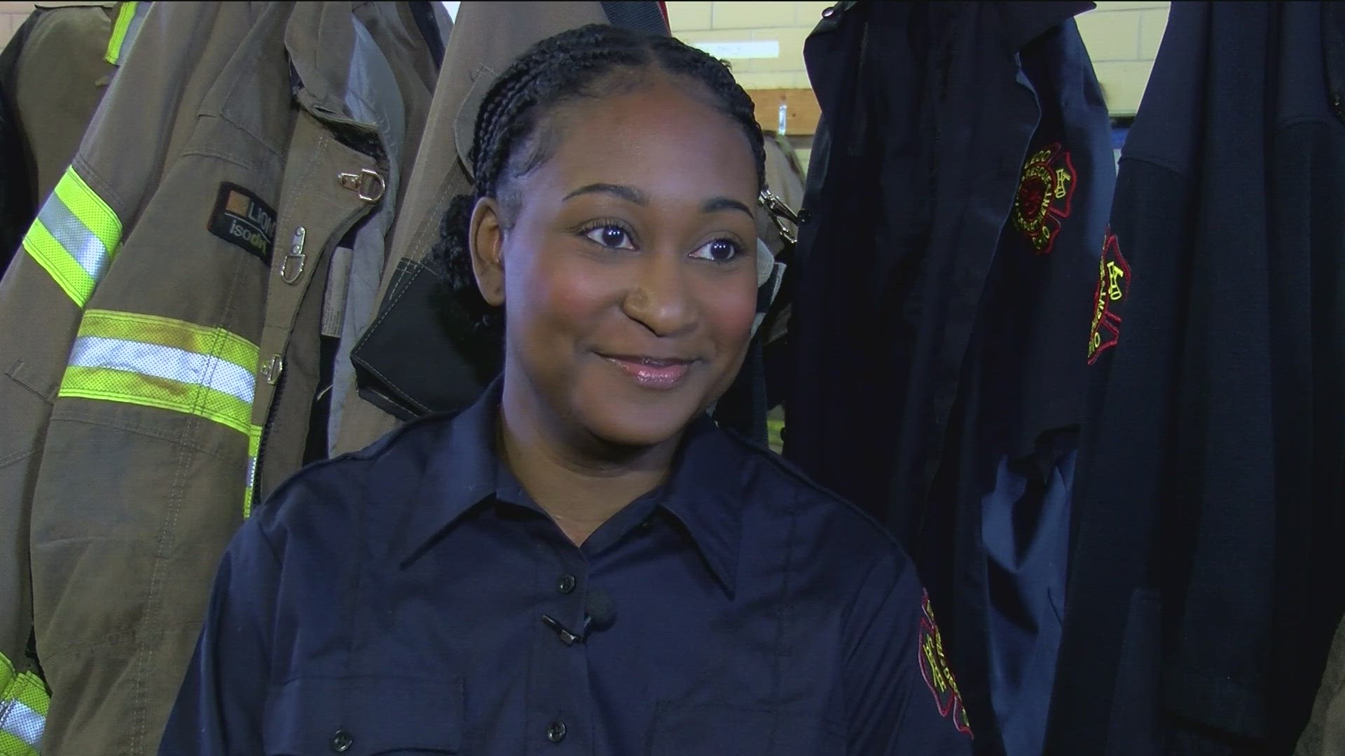 A recent female recruit and new member of the Toledo Fire and Rescue Department is having no regrets about joining. "It's the best job in the world."