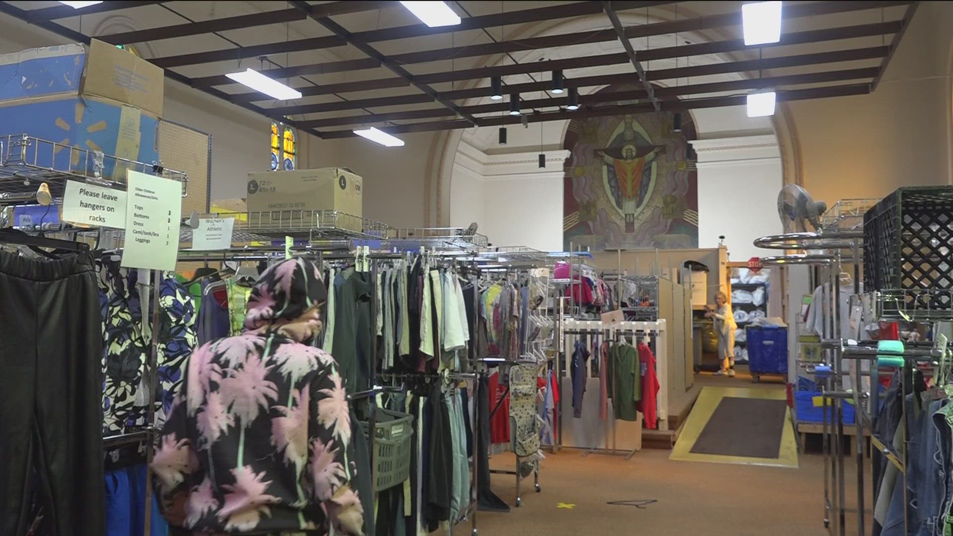 Helping Hands of St. Louis hosts a free clothing store weekly Tuesday through Thursday from 9:30 a.m. to 11:30 a.m.