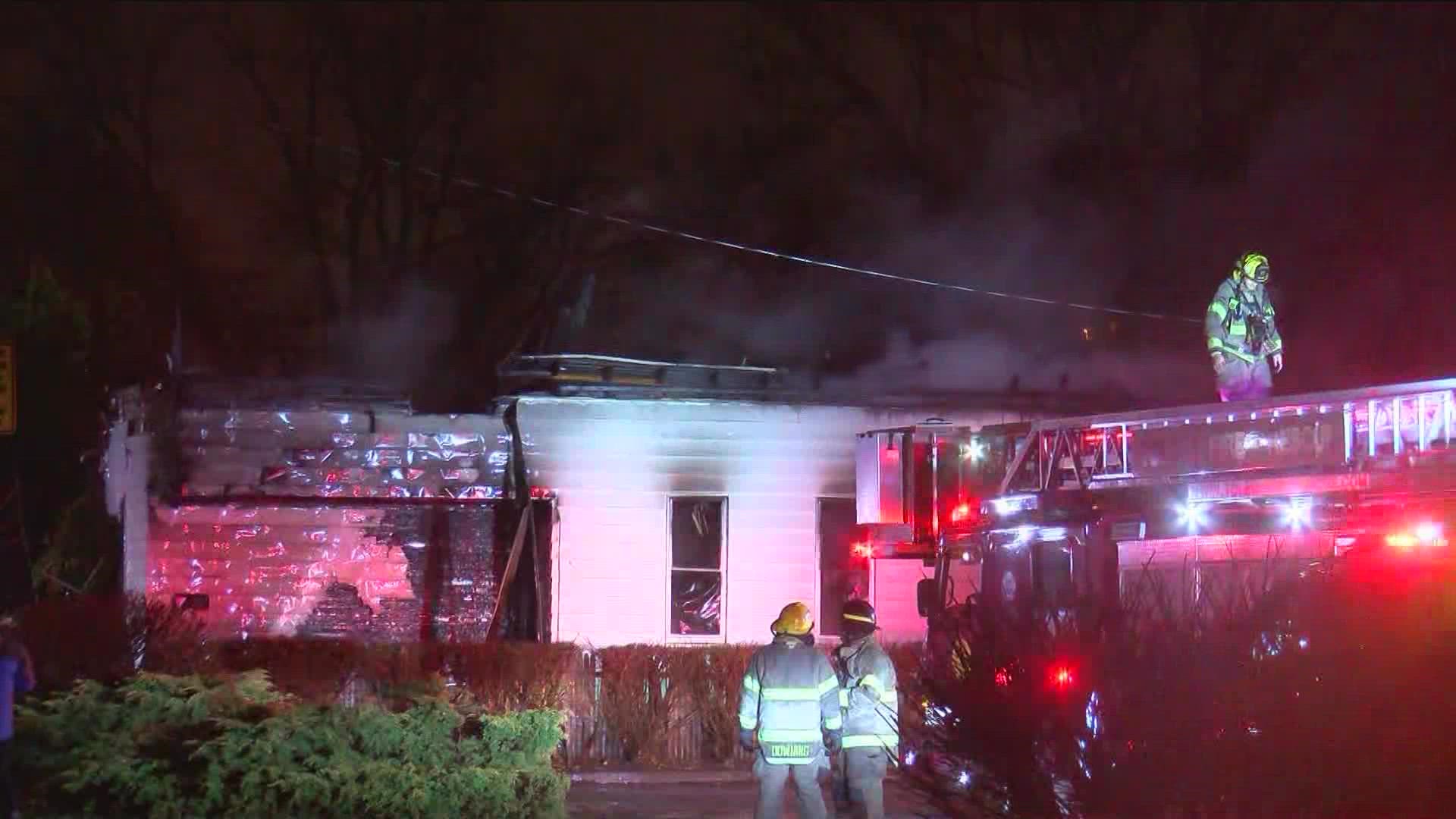 Just after 6 a.m., Toledo Fire & Rescue battled a fire at a vacant house on the 5-00 block of Pulaski Street near Nebraska Avenue.