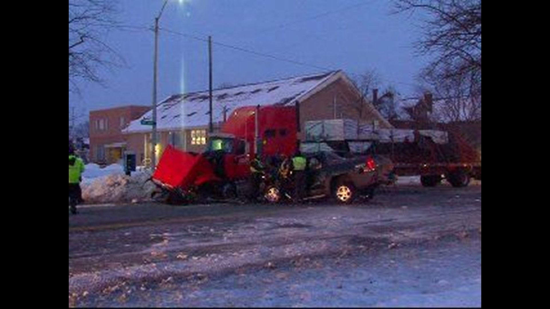 Man killed in headon semi crash in Woodville