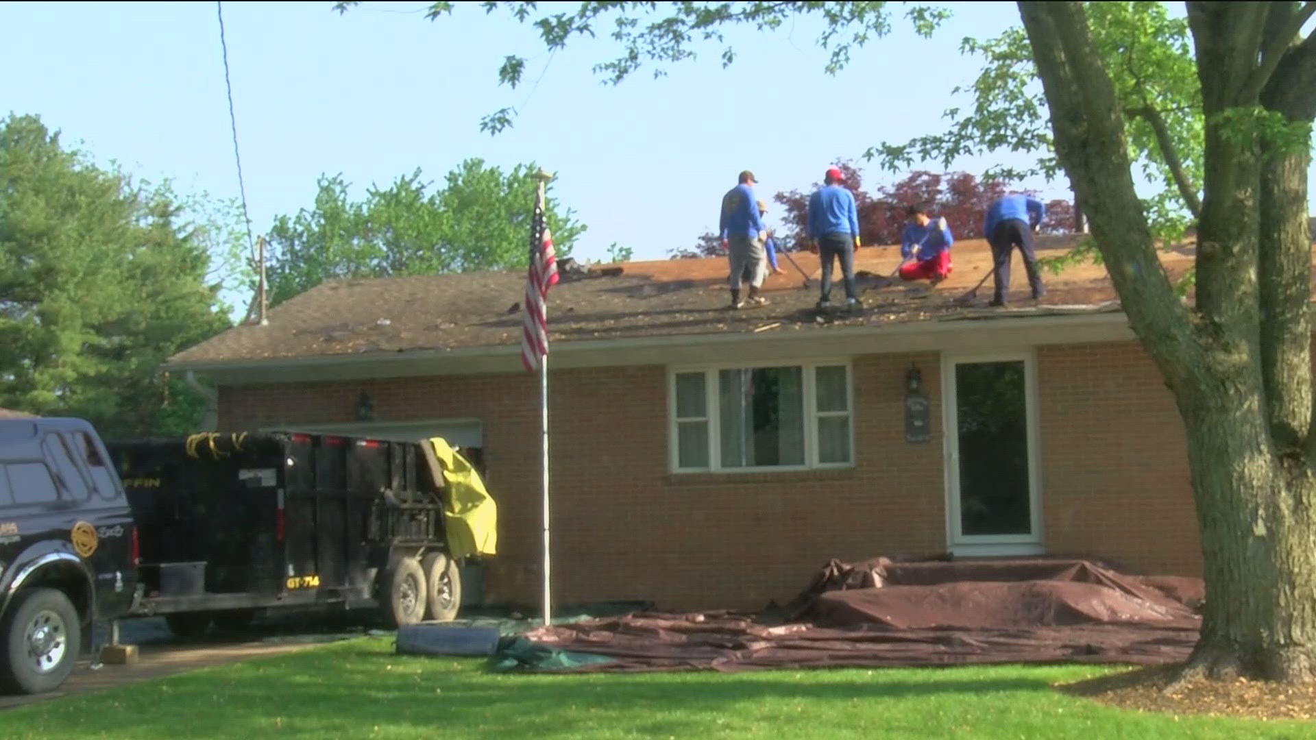 Gold Medal Roofing and Atlas Shingles gifted labor and materials to replace the woman's roof, which had been damaged in a storm.