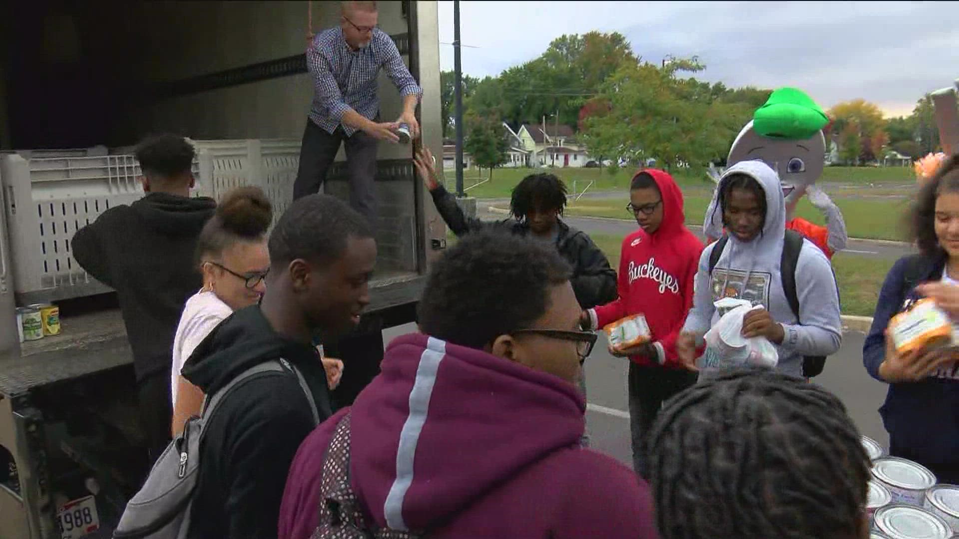 WTOL 11 Pack a Pickup visits Start High School this week to collect food.