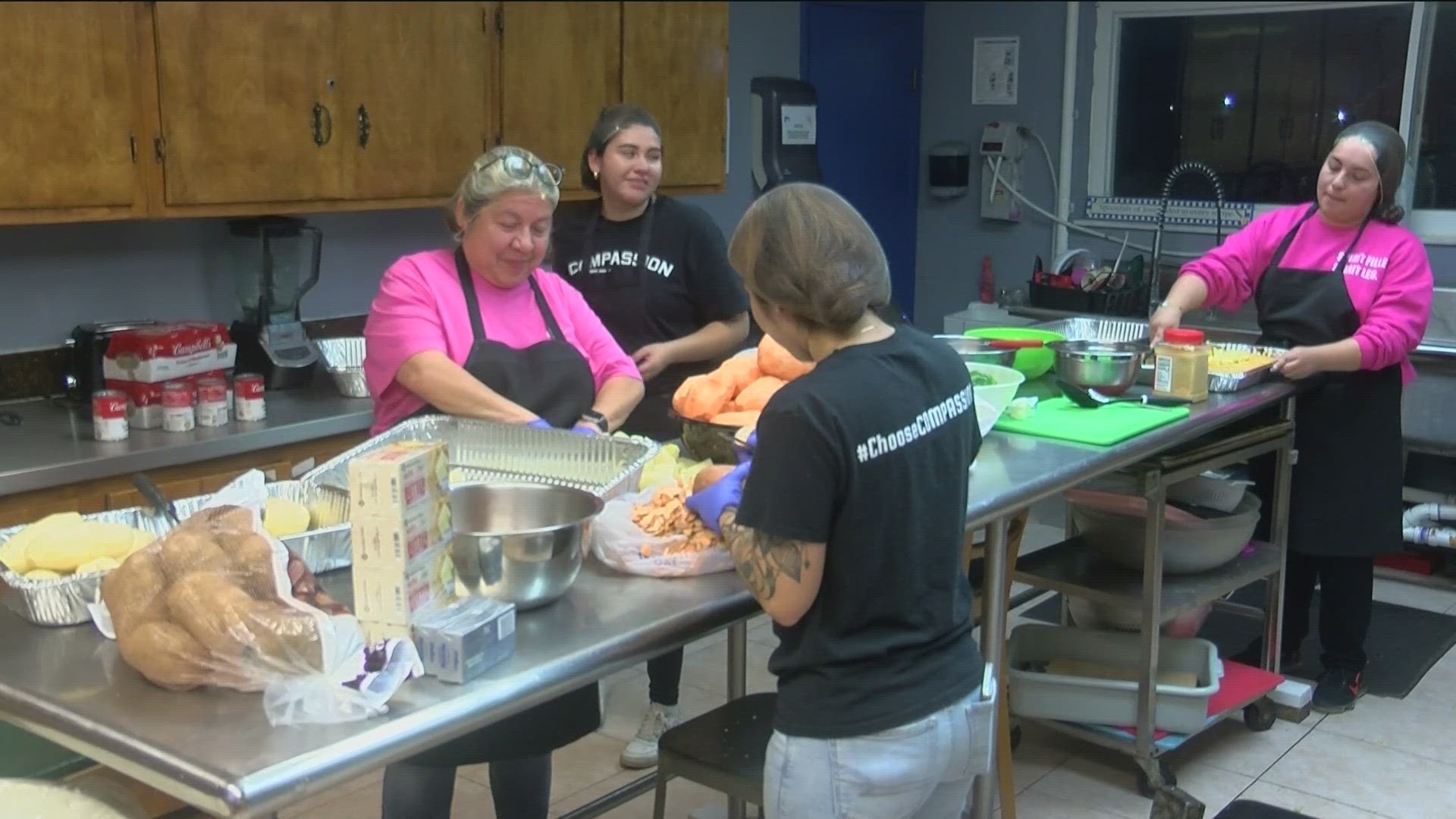 Many of the cooks are volunteers and shared what they are thankful for.