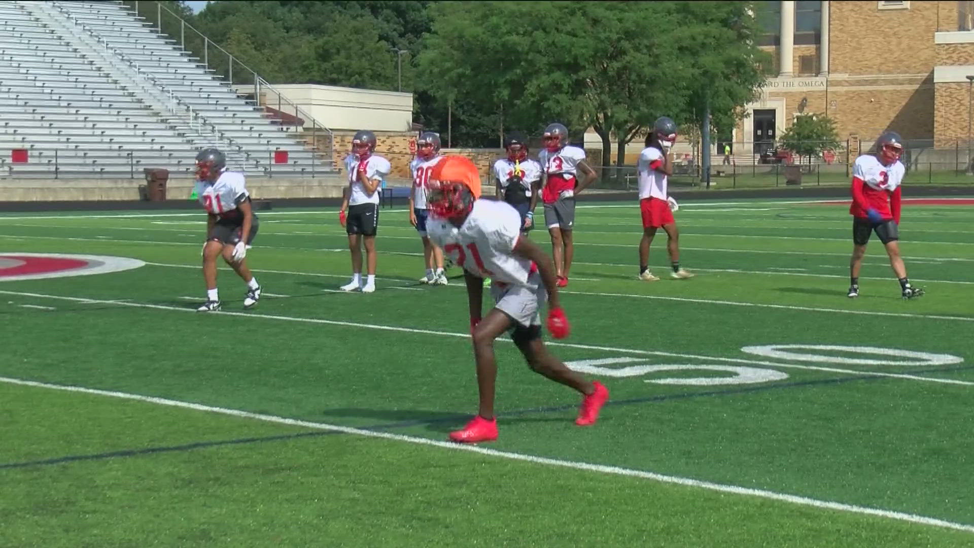 The Central Catholic Fighting Irish are hard at work preparing for the upcoming football season with hopes of a three-peat.