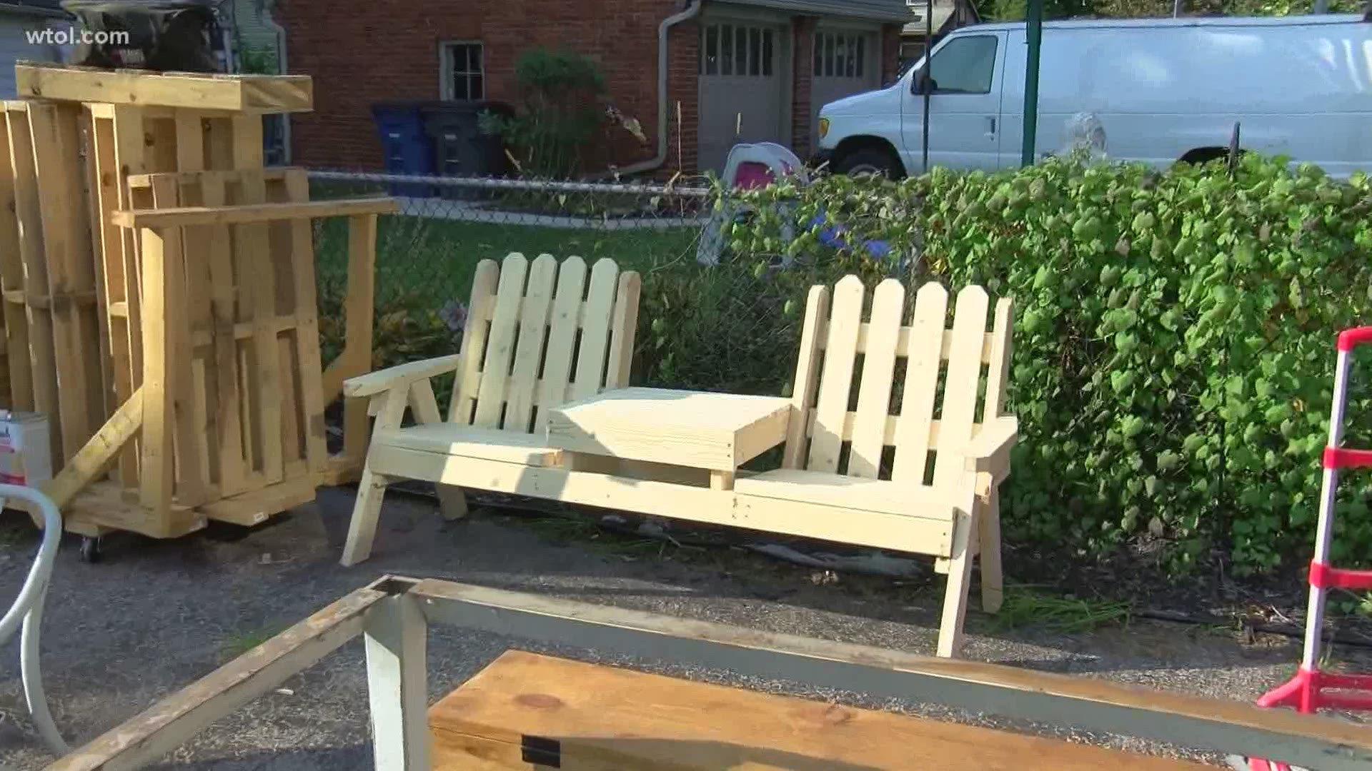 A local woodworker is making benches in memory of the three-year old Noble, who was found dead in a pool near his apartment after a nearly week-long search.