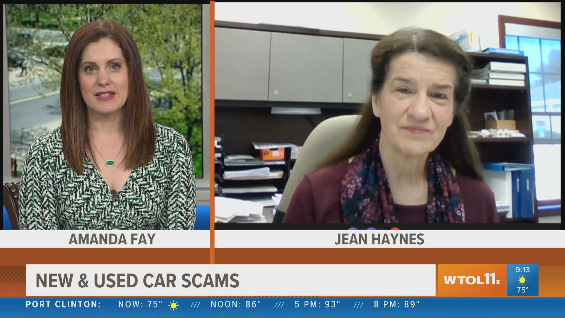 Jean Haynes from the Better Business Bureau talks about new and used car scams to avoid.