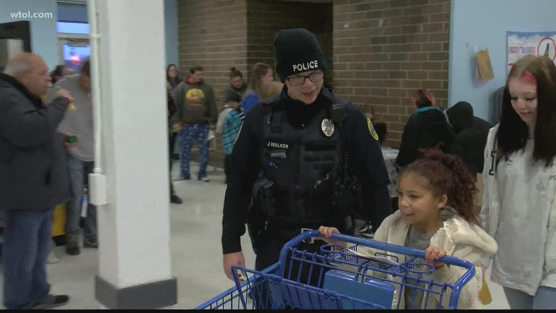 Kids got $200 to spend at the event; first on things they need, and then on toys.