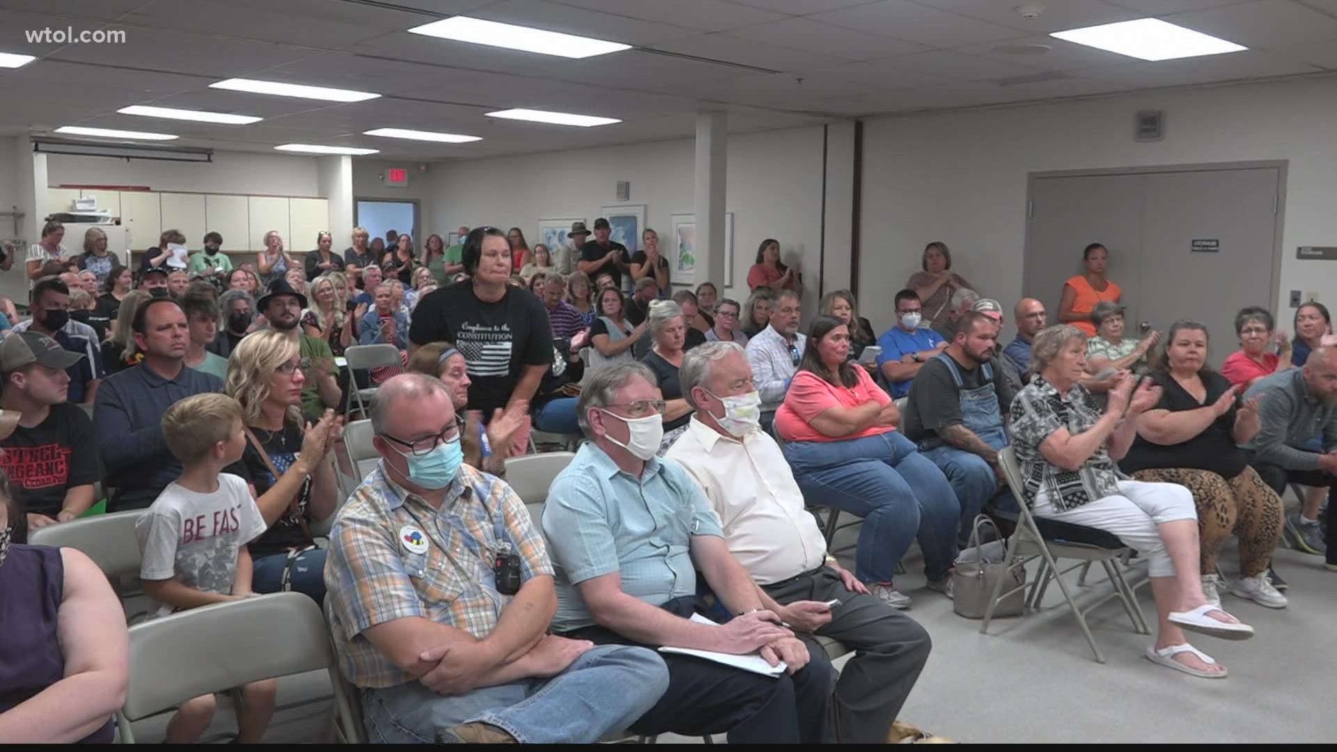 The meeting discussed how to control and prevent COVID-19 in schools, with the possibility of a mask mandate. Members of the public weighed in on the hot topic.
