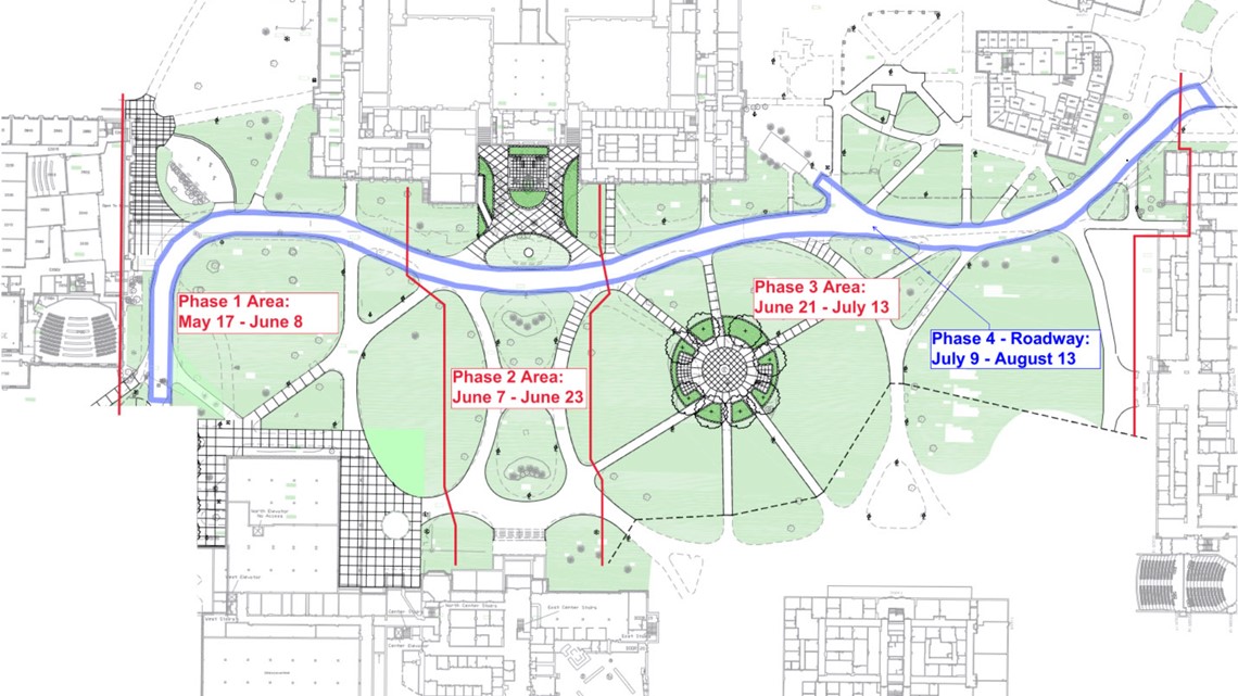 University Of Toledo Map University Of Toledo Construction Starts At Centennial Mall | Wtol.com