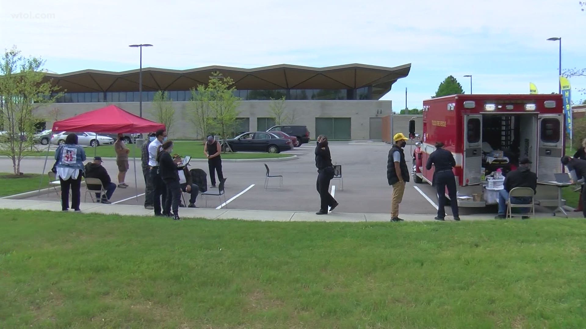 Toledo Fire Department and the V Project team up to do mobile clinics