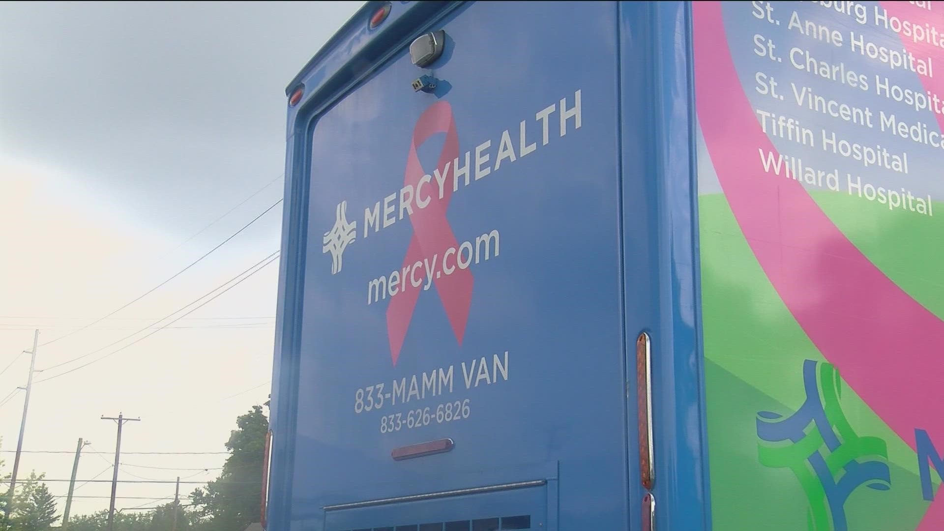 The "Mamm Van" travels to different communities across northwest Ohio, providing mammograms and screenings covered by insurance or at no cost. Call 833-MAMM-VAN.