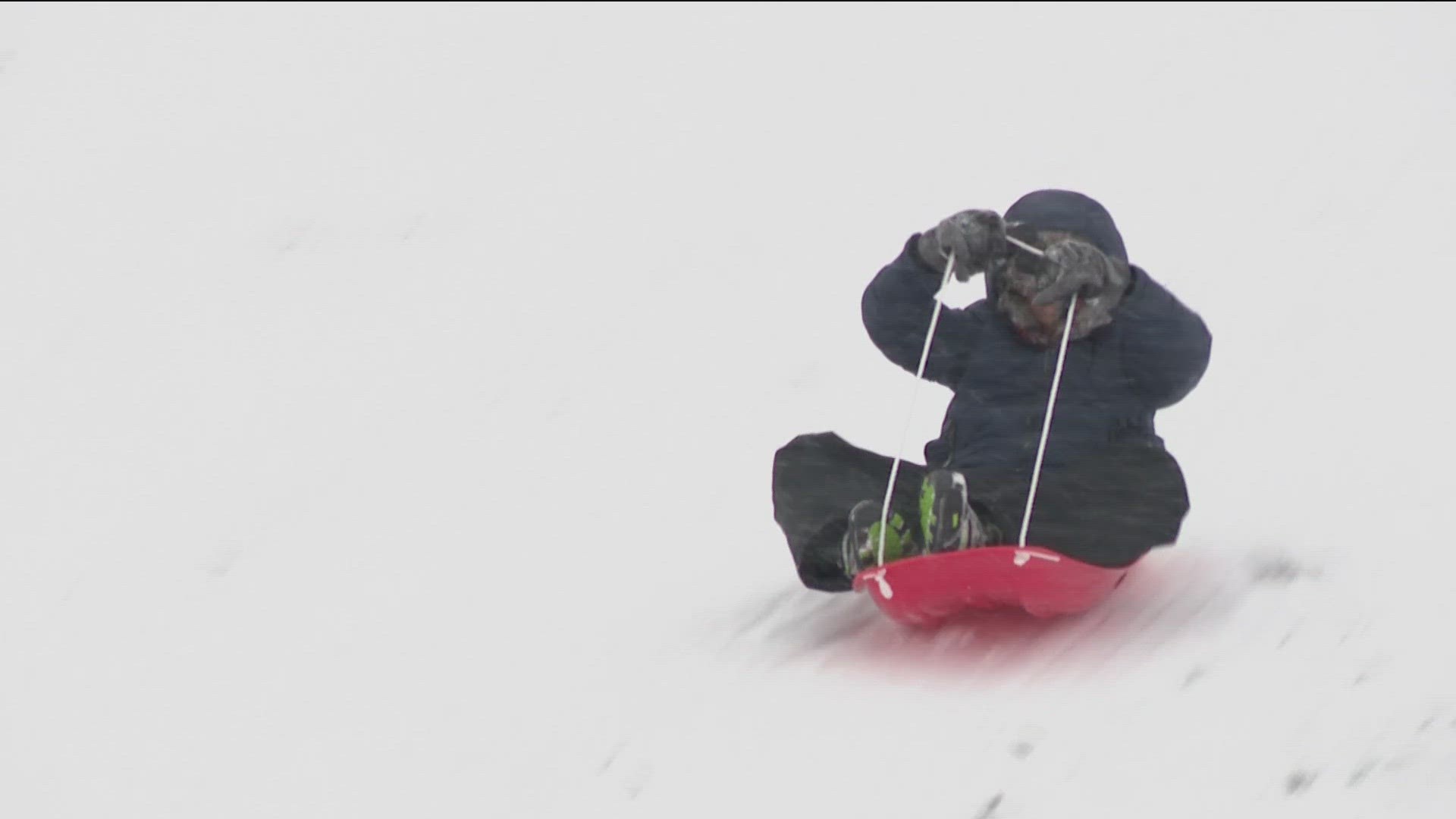 Families hit the hills for one of the best days so far this season for sledding in northwest Ohio.