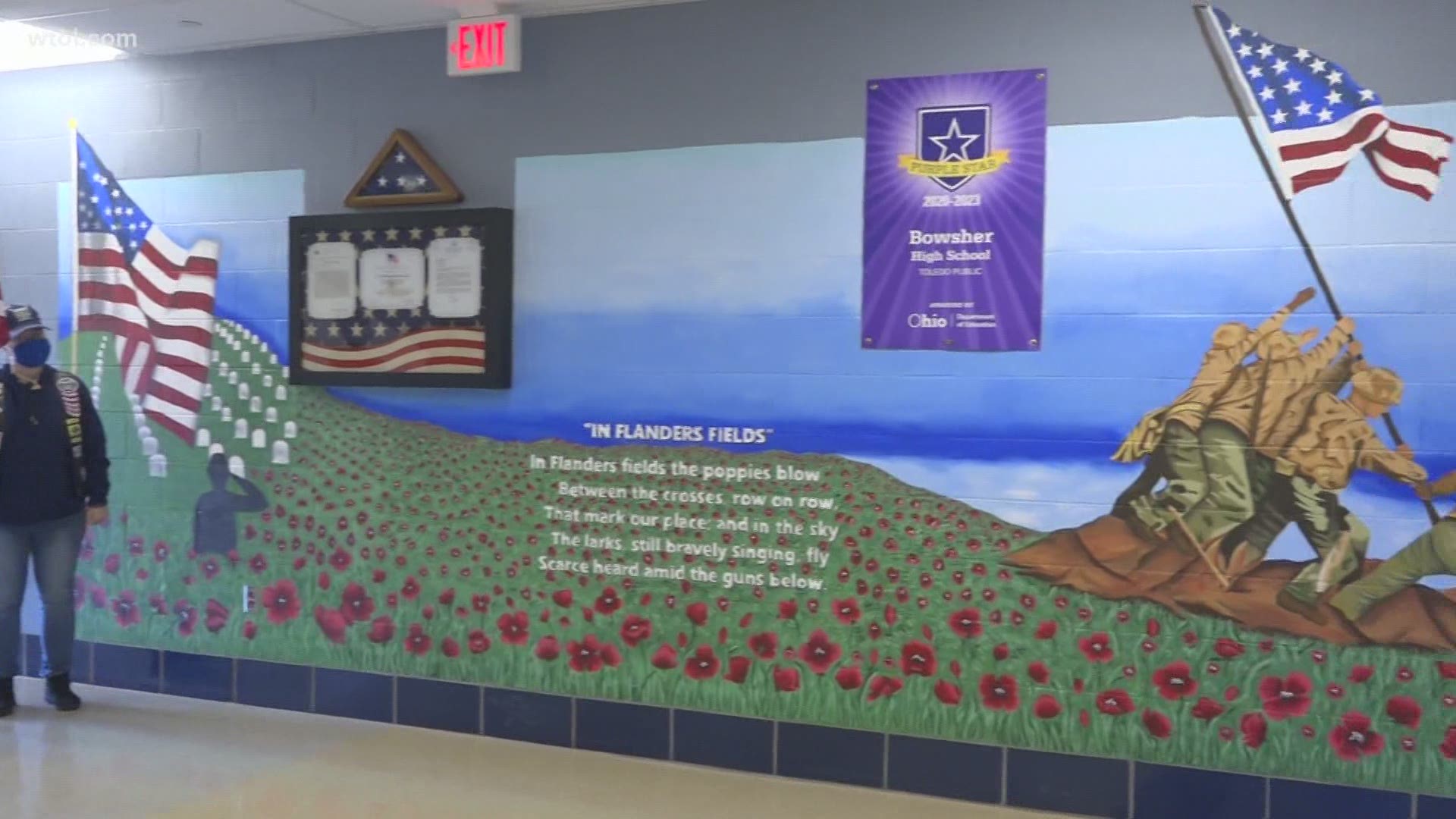 Bowsher High School is now home to a new mural dedicated to the brave men and women who serve our country.